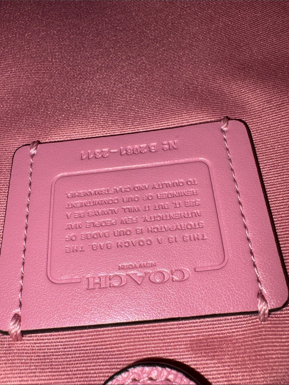 COACH Brown Signature Butterfly Bucket Bag - Picture 15 of 17